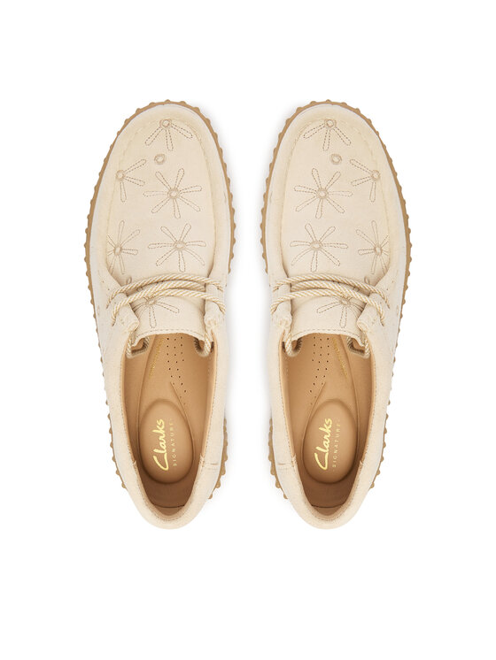 Clarks Clarks Półbuty Torhill Bee 26186297 Écru