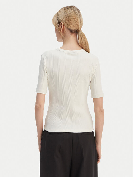 Calvin Klein Calvin Klein Marškinėliai Varigated LV044F211G Écru Slim Fit