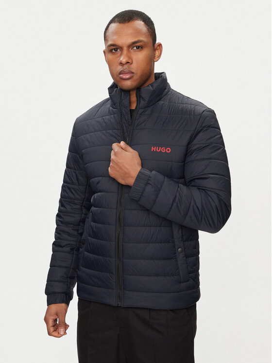 HUGO Hugo Prechodná bunda Benti2221 50468719 Tmavomodrá Slim Fit
