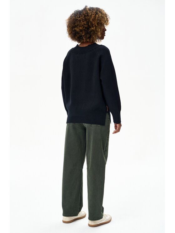 blue shadow blue shadow Sweter Xaxa Czarny Regular Fit