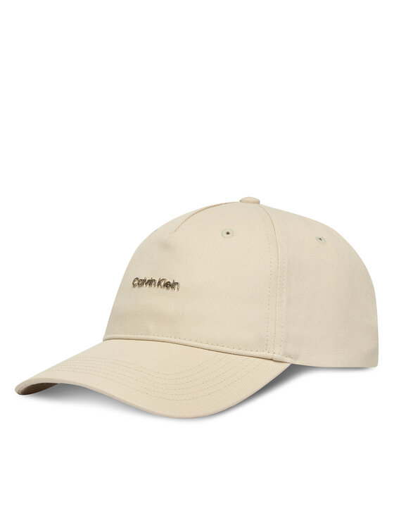 Calvin Klein Calvin Klein Czapka z daszkiem Coton Twill Standard Logo Hw Cap LV04D5080G Beżowy