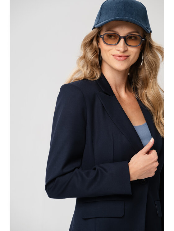 blue shadow blue shadow Marynarka Marietta Granatowy Regular Fit
