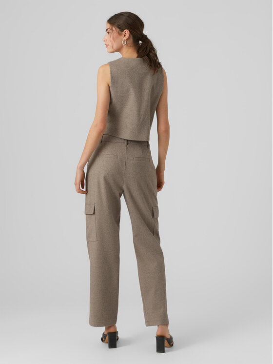 Vero Moda Vero Moda Hlače 10297422 Siva Straight Fit