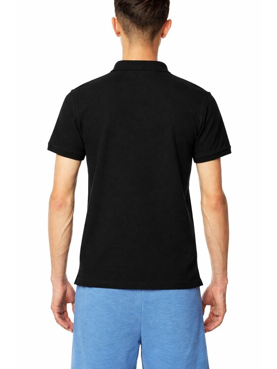 4F 4F Polo 4FWSS26TPTSM0988-20S Czarny Regular Fit