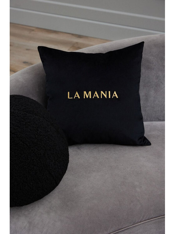 La Mania La Mania Poduszka dekoracyjna Black & Gold Czarny