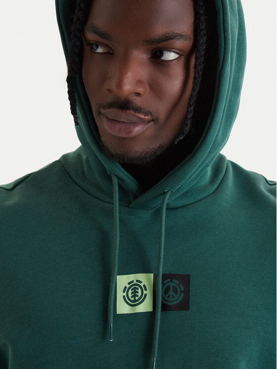 Element Element Pulóver Dual Po ELYSF00298 Zöld Regular Fit