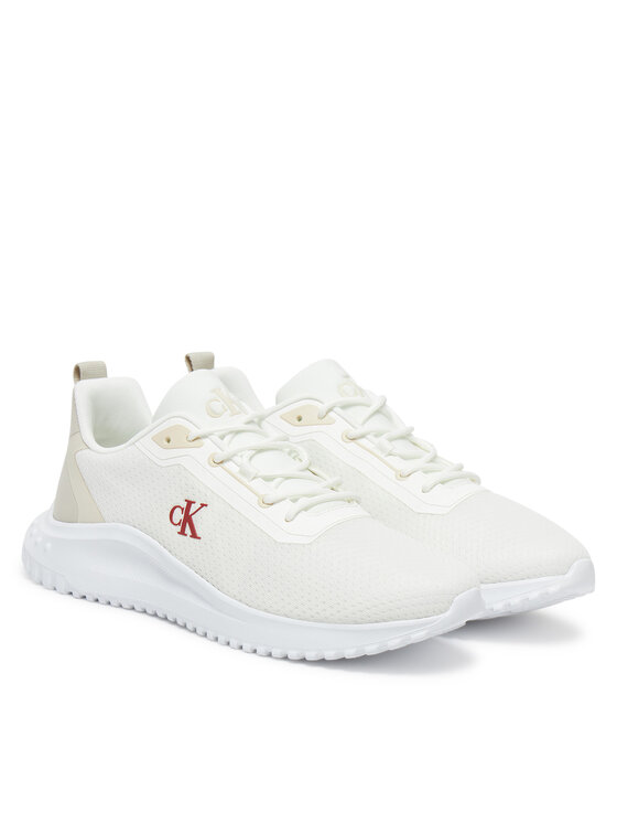 Calvin Klein Jeans Calvin Klein Jeans Sneakersy Eva Runner Mix Mesh YM0YM01285 Bílá