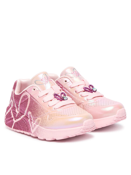 Skechers Skechers Sneakersy Jgoldcrown: Uno Lite - Heartdust Forever 310814L Różowy