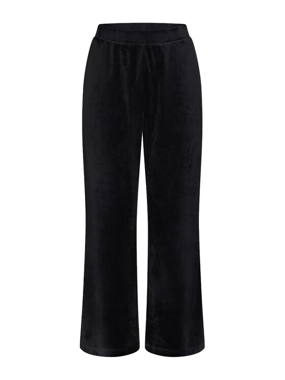 Triumph Triumph Spodnie piżamowe Sensual Velour 10225077 Czarny Wide Leg
