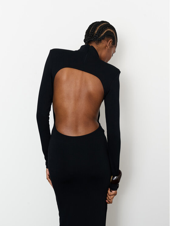 La Mania La Mania Sukienka codzienna AMY Czarny Classic Fit