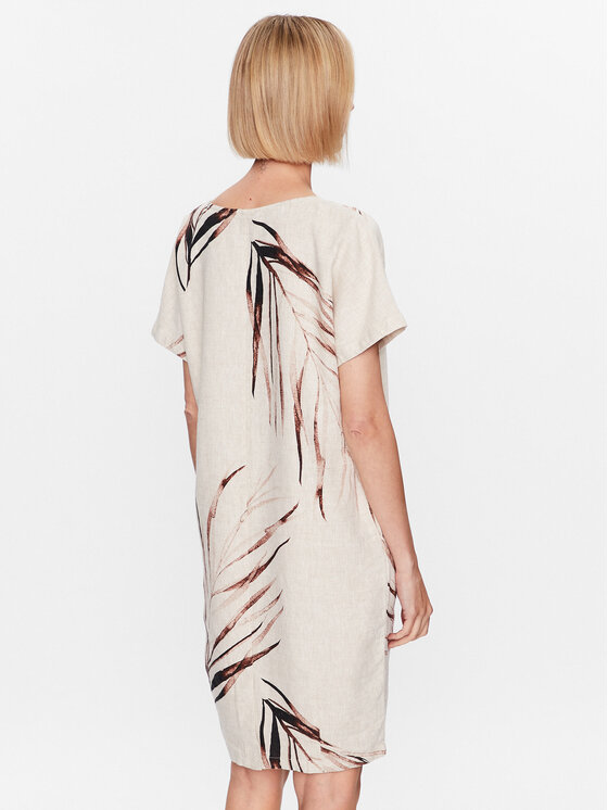 Tatuum Tatuum Ежедневна рокля Owerti T2309.193 Бежов Regular Fit