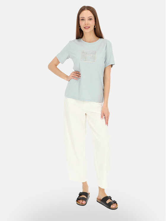 L’AF L’AF T-Shirt Nika Zielony jasny Regular Fit
