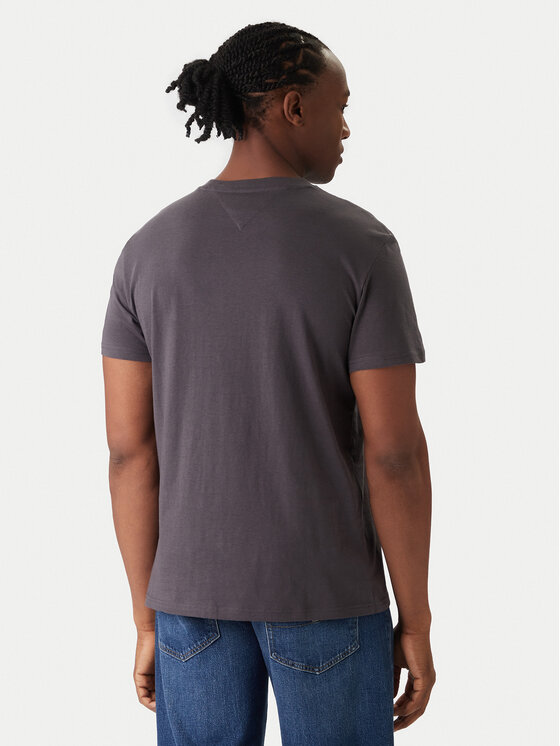 Tommy Jeans Tommy Jeans T-Shirt Linear Chest DM0DM21780 Grau Slim Fit