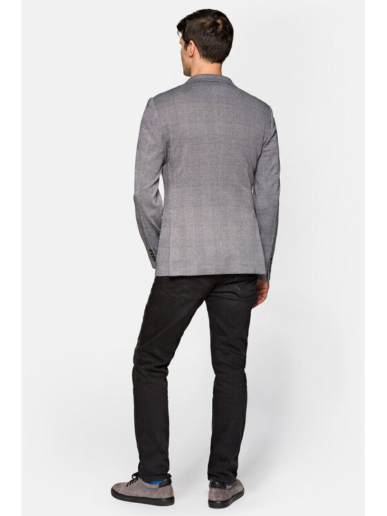 Lancerto Lancerto Marynarka Nairobi 3 Szary Slim Fit