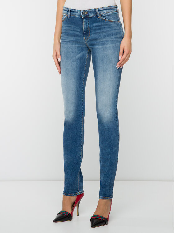 Emporio Armani Jeans hlače 6G2J18 2D7GZ 0941 Mornarsko modra Slim Fit