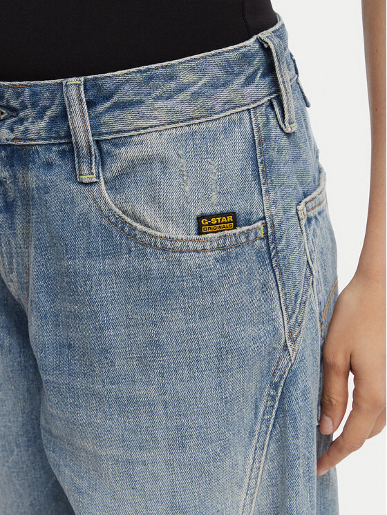 G-Star Raw G-Star Raw Jeansy Helyx 3D Cinch D28488-D776 Modrá Wide Leg