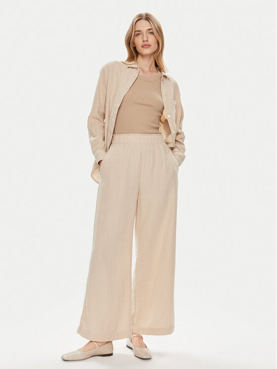 Gap Gap Hlače 855967-01 Bež Relaxed Fit