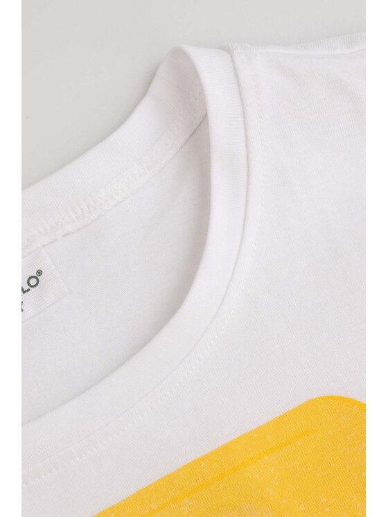 Coccodrillo Coccodrillo T-Shirt WC5143204HGJ-001 Biały Regular Fit