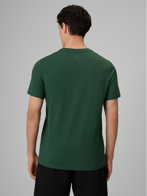 4F 4F T-Shirt PLAYER Zielony ciemny Regular Fit