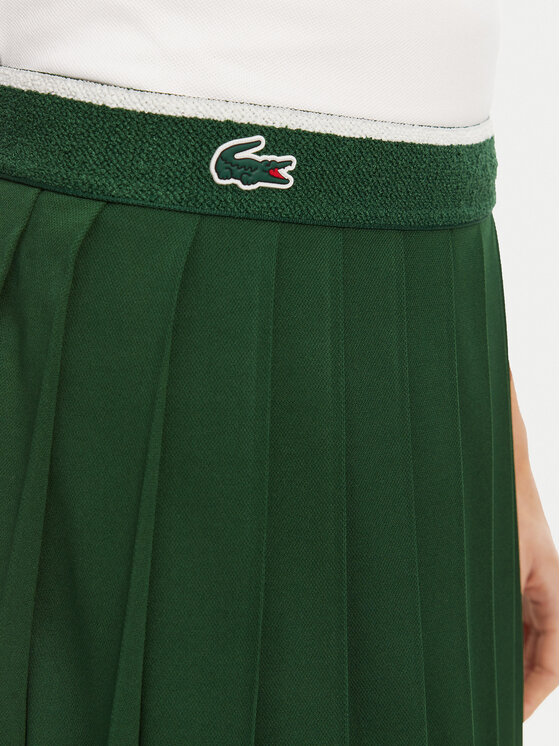 Lacoste Lacoste Tenisové šaty JF8576 Zelená Regular Fit