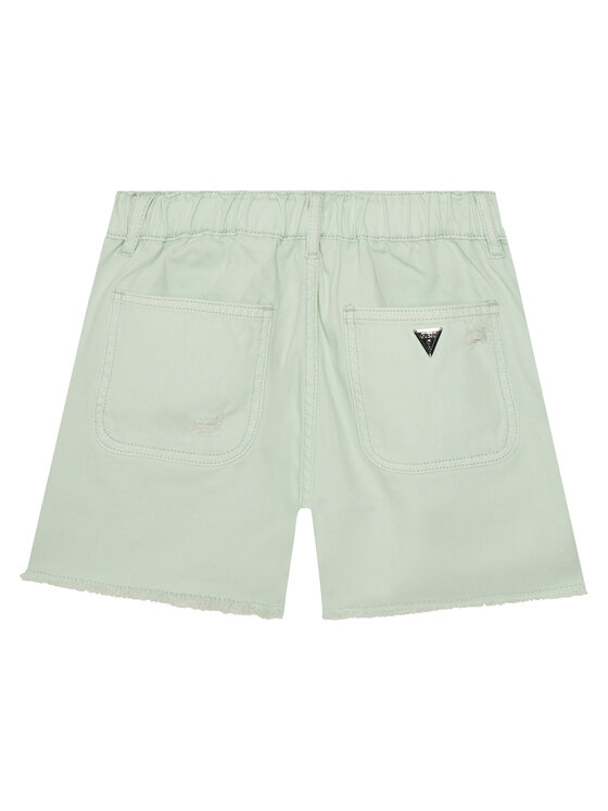Guess Guess Bavlnené šortky J5GD29 WH6L0 Zelená Regular Fit