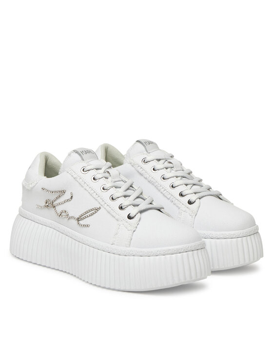 KARL LAGERFELD KARL LAGERFELD Laisvalaikio batai KL42372S Balta
