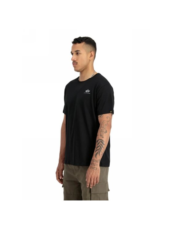 Alpha Industries Alpha Industries T-Shirt AI.148526 Czarny Regular Fit