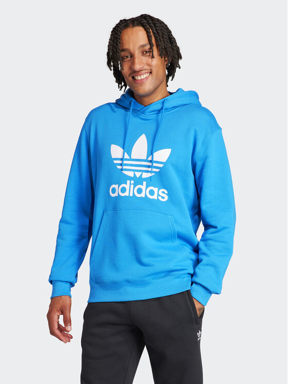 adidas Felpa adicolor Classics Trefoil IM9410 Blu Regular Fit