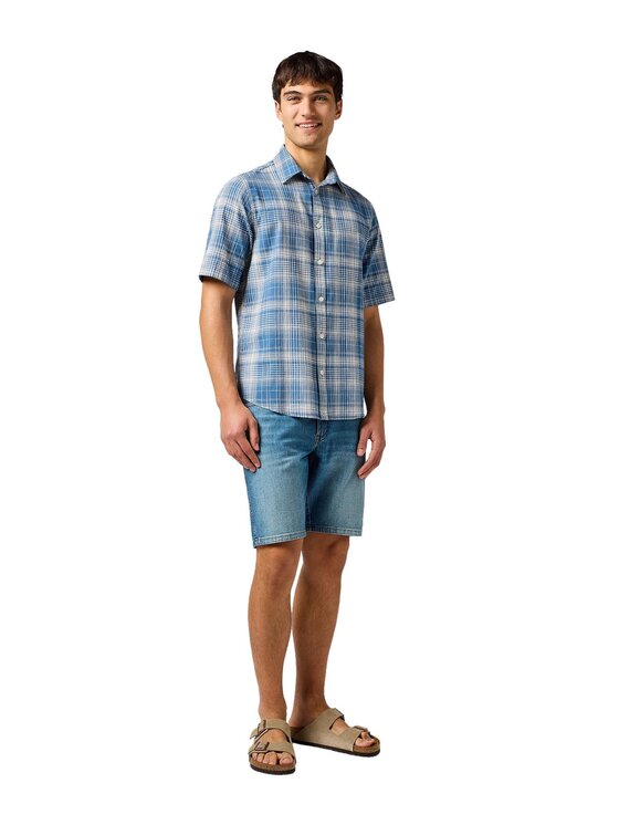 Wrangler Wrangler Koszula 112364054 Niebieski Regular Fit