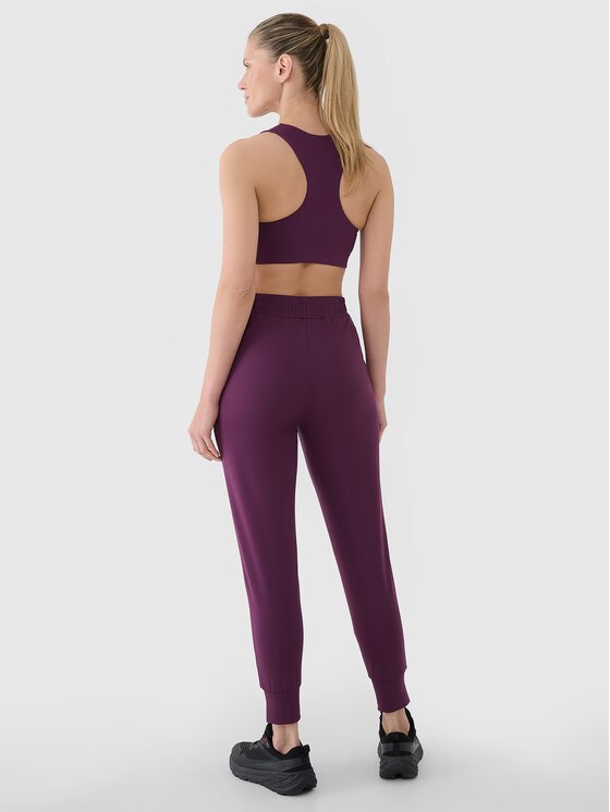 4F 4F Pantaloni da donna 4FRSS25TFTRF0789-50S Viola Regular Fit