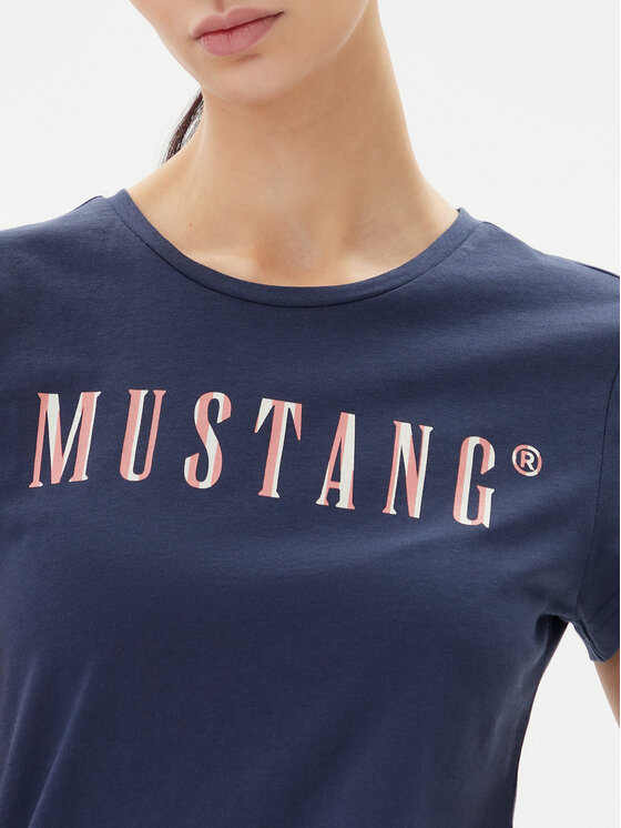 Mustang Mustang Póló Loa 1016146 Kék Slim Fit