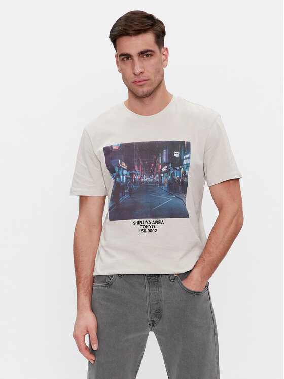 Only & Sons T-krekls Lex 22028171 Pelēks Relaxed Fit