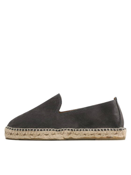 Manebi Manebi Espadrilky Suede Flat Espadrilles W 1.0 C0 Sivá