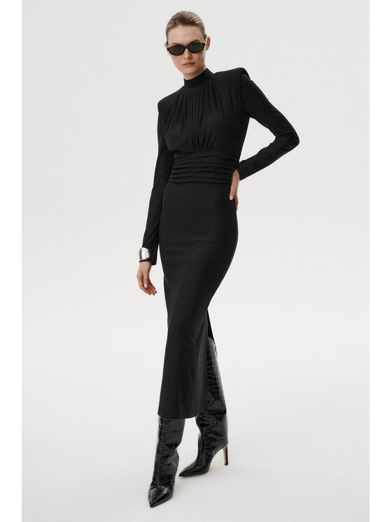 MARI PRETI MARI PRETI Abito da cocktail Deluna Nero Slim Fit