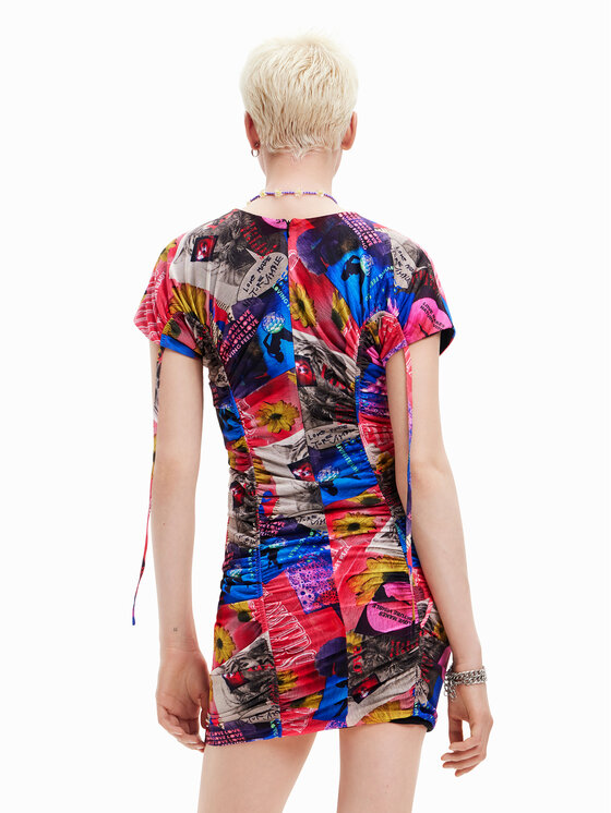 Desigual Desigual Ежедневна рокля Dijon 23SWVK45 Цветен Slim Fit