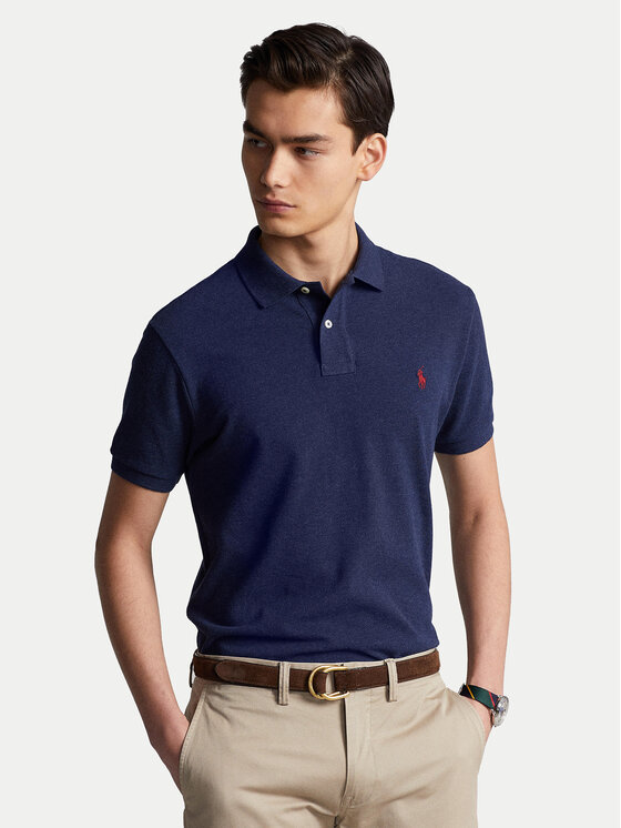 Polo Ralph Lauren Polo 710680784292 Tumši zils Custom Slim Fit