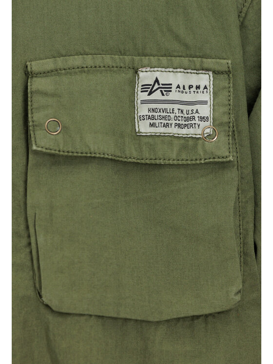 Alpha Industries Alpha Industries Koszula AI.138420-142-XXL Khaki Regular Fit