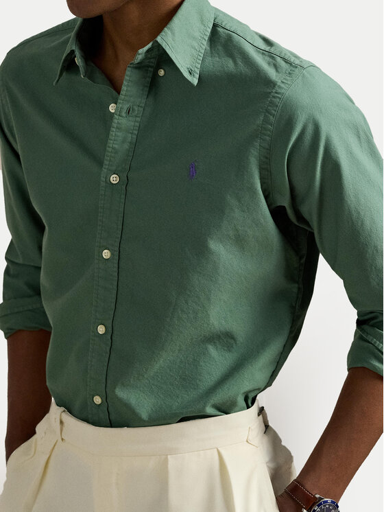 Polo Ralph Lauren Polo Ralph Lauren Πουκάμισο 710804257056 Πράσινο Slim Fit