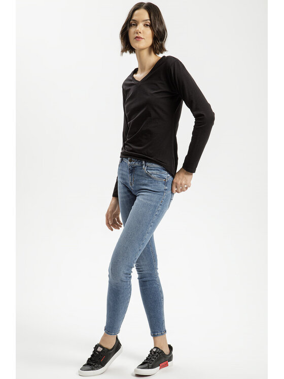 Cross Jeans Cross Jeans Bluzka 56144-020 Czarny Regular Fit