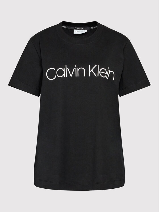 Calvin Klein Curve Majica K20K203633 Črna Regular Fit
