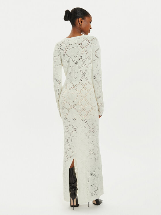 TWINSET TWINSET Rochie tricotată 242TP3451 Alb Slim Fit