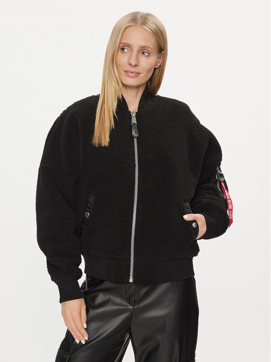 Alpha Industries Bundy bomber MA-1 VF Teddy 108003 Čierna Regular Fit