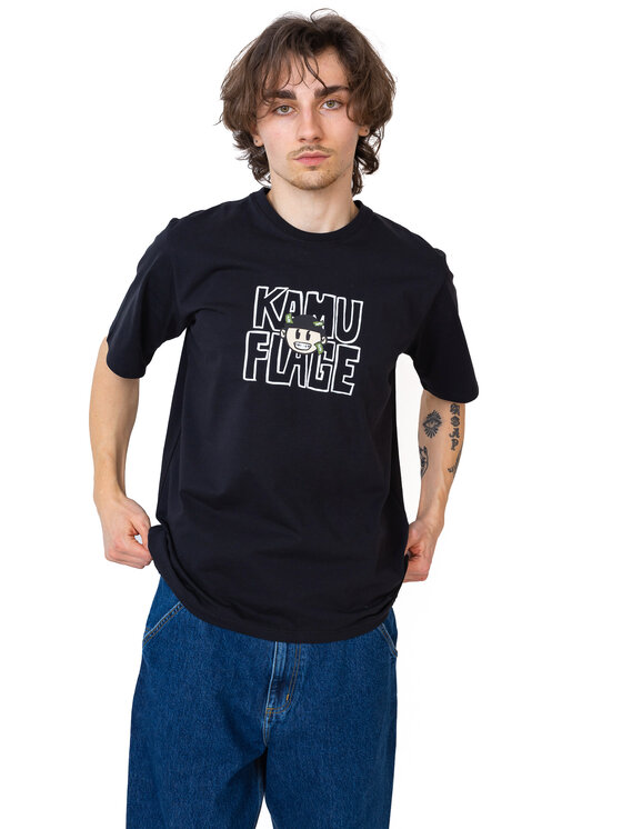 Kamuflage Kamuflage T-Shirt Cashout Czarny Comfortable Fit