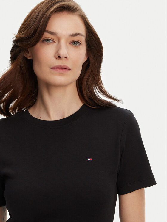 Tommy Hilfiger Tommy Hilfiger Každodenní šaty New Cody WW0WW42721 Černá Slim Fit