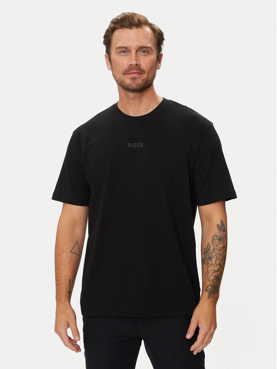 BOSS Boss T-särk 50519368 Must Oversize