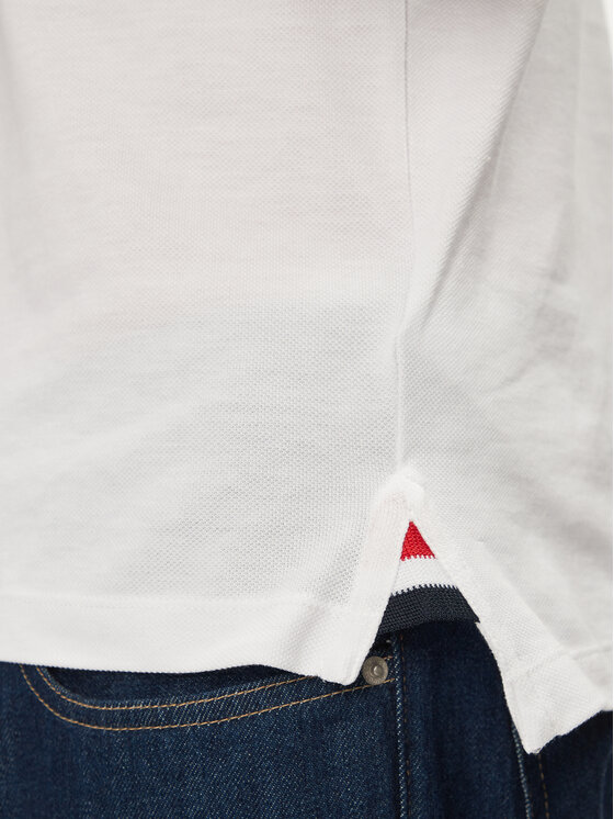 Geox Geox Polokošile M4510L T2649 F1492 Bílá Regular Fit
