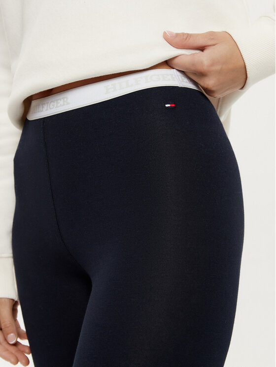 Tommy Hilfiger Tommy Hilfiger Colanți UW0UW05576 Bleumarin Slim Fit