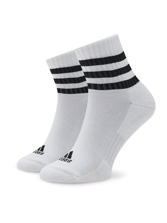 adidas adidas Krátke ponožky 3-Stripes Cushioned Sportswear Mid-Cut Socks 3 Pairs IC1318 Sivá