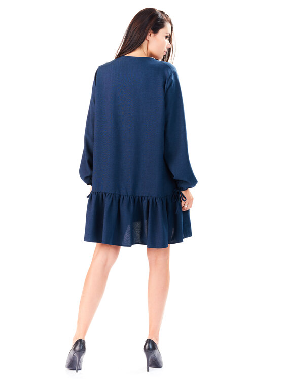 Infinite You Infinite You Sukienka letnia M146 Granatowy Basic Fit