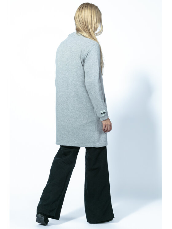 Fobya Fobya Kardigan KASZMIROWY ZAPINANY KARDIGAN F1727 Szary Classic Fit